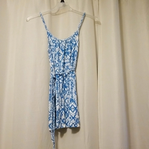 Motherhood maternity jersey knit tank top with braided belt turquoise size all - Picture 1 of 3